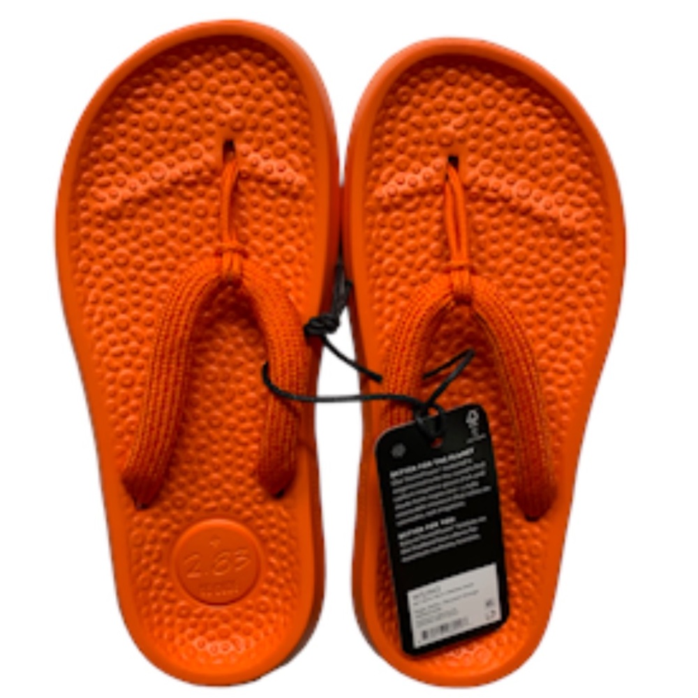 NWT Allbirds Unisex Sugar Zeffer Thong Style Sandals Flip-Flops Orange W5 / M3